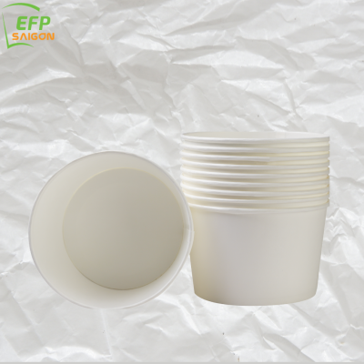 TÔ GIẤY 500M-16OZ NẮP PP ĐỰNG CHÁO SÚP